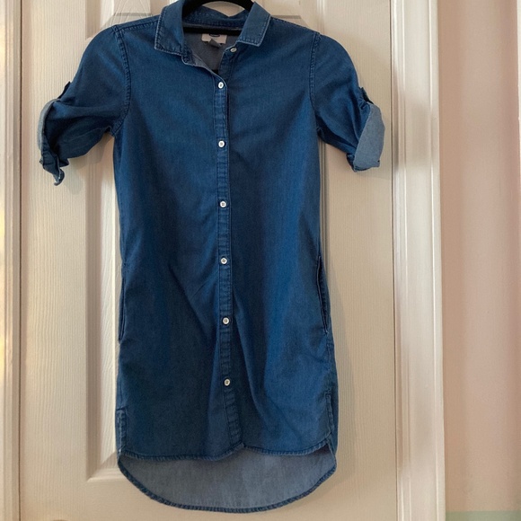 Old Navy Denim tunic rolled cuff sleeves